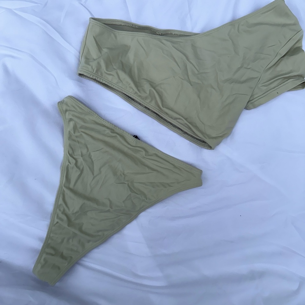 PrettyLittleThing Khaki Swimwear
